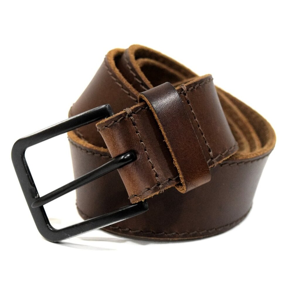 TIMBERLAND Brown Genuine Leather Casual 1½" Belt - Fits 36"-40"